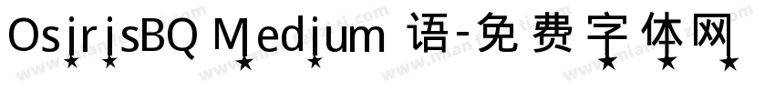 OsirisBQ Medium 语字体转换